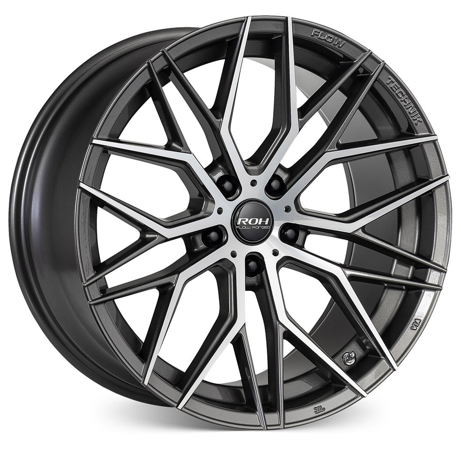 ROH ALLOY RF4 19X8.5 40 5/120 Gunmetal w/Machined Face
