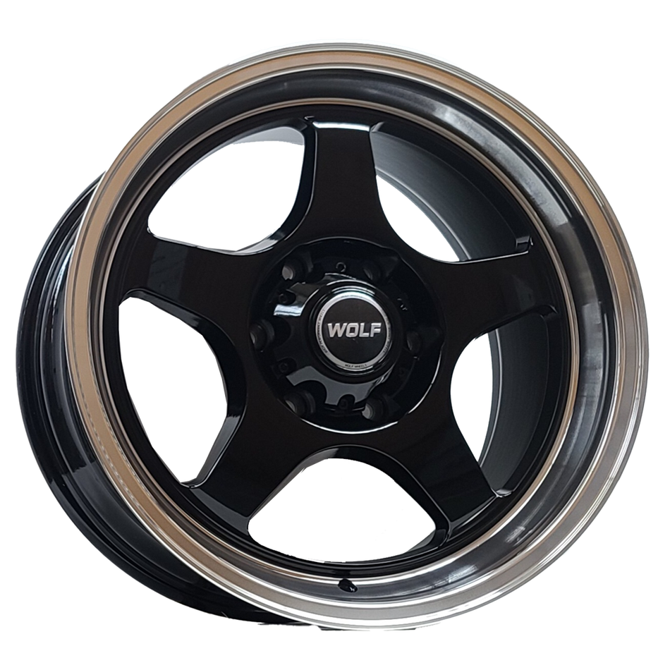 WOLF S1P-X BLACK POLISHED LP 18X8 30P 6X139