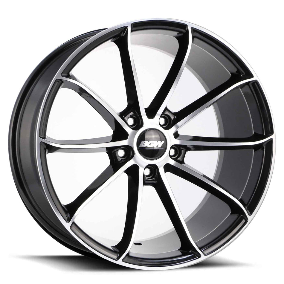 BGW TITAN 19X9.5 40 5/114.3   5/115-FN Gloss Black w/Machined Face