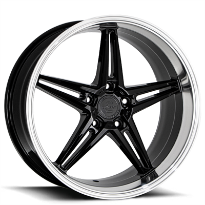 COVERT CV5 19X9.5 40 5/120 Gloss Black w/Machined Lip