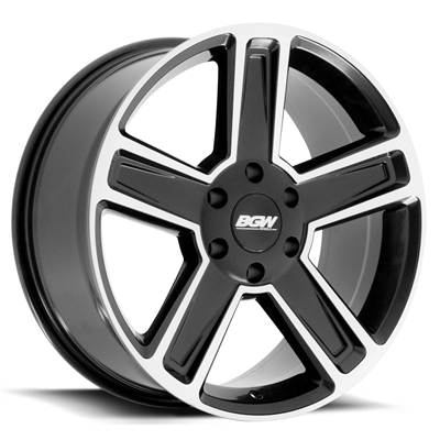 BGW TRADER 17X8 30 6/139.7 Satin Black w/Machined Face