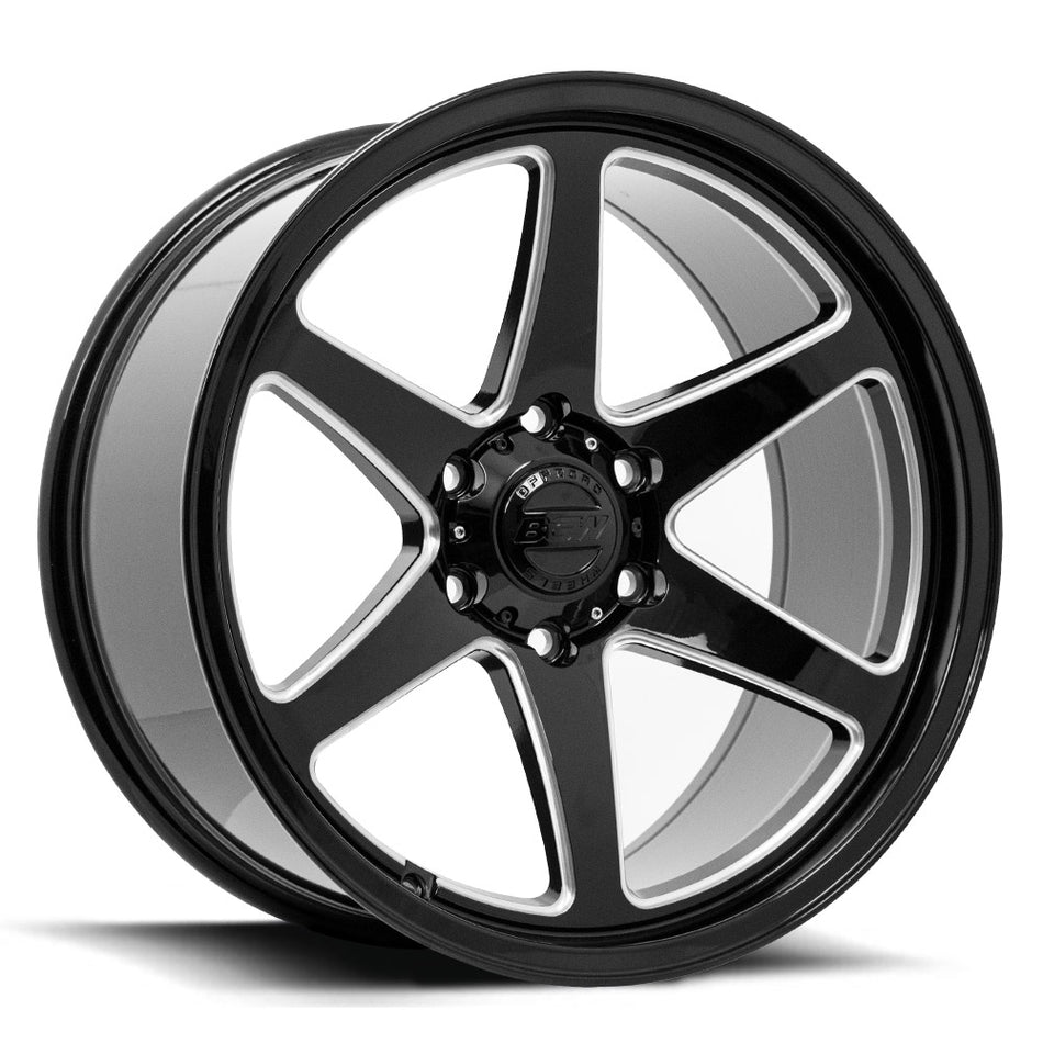 BGW ESCOBAR 20X9.5 10 6/114.3 Gloss Black w/Milled Spokes