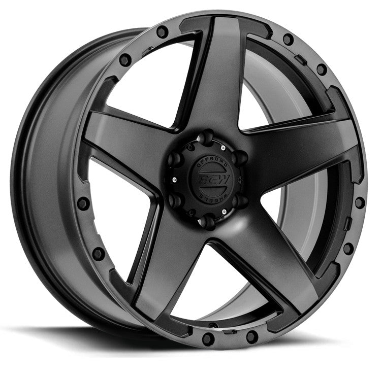 BGW TORMENT 20X9 12 6/139.7 Matt Black w/Machined face and Bronze Tint