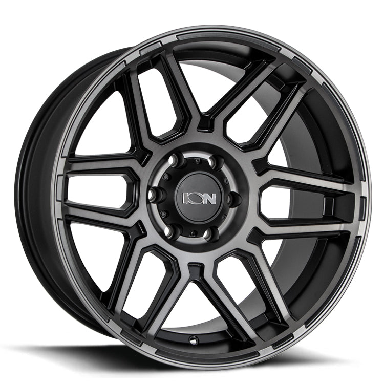 ION ION 146 20X10 -19 6/139.7 Matt Black w/Machined Dark Tint