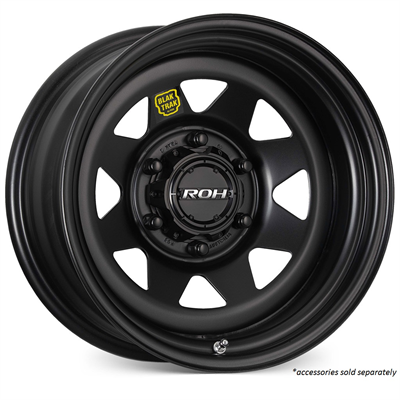 ROH STEEL BLACK TRAK 15X8 -9 6/139.7 Matt Black