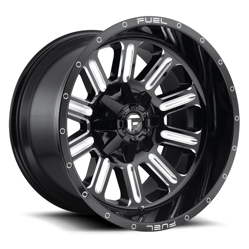 FUEL D620 | HARDLINE | BLACK MILLED | 20x9 5x150 20