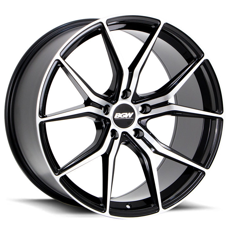BGW COMPTON 18X8 38 5/108 5/108-FB 5/108-FN 5/110 5/112 5/112-FB Gloss Black w/Machined Face