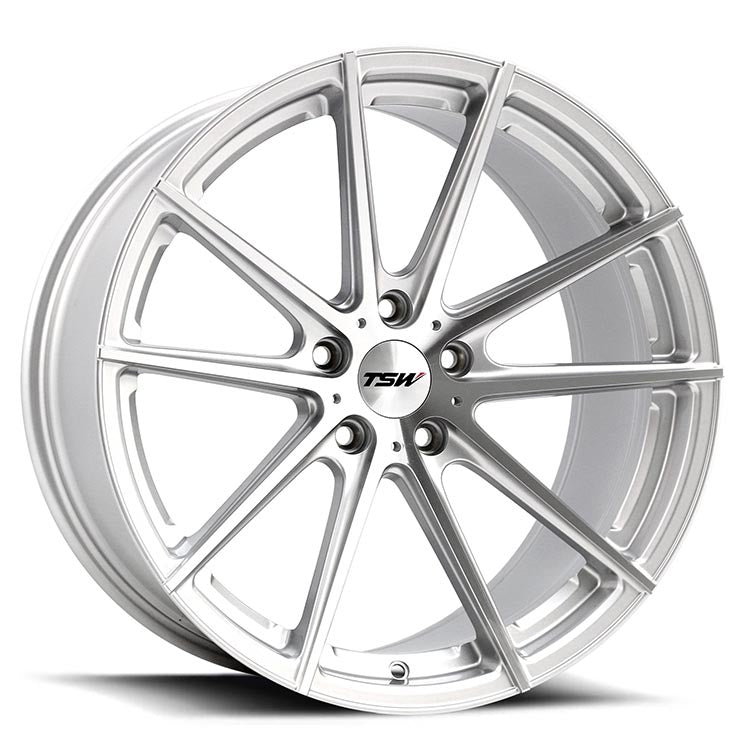 TSW BATHURST 20X10 40 5/114.3 Silver w/Machined Face