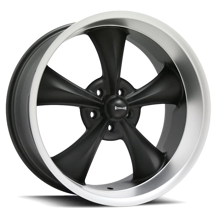 RIDLER R695 22X10.5 0 5/127 Matt Black w/Machined Lip