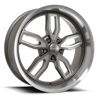 BLACK RHINO SIERRA 22X10 12 8/165 Gloss Black w/Milled Spokes