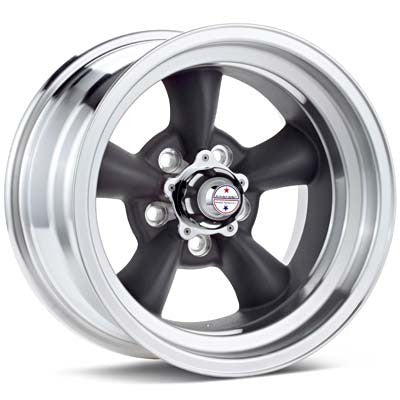 AMERICAN RACING CLASSIC VN105 | TORQ THRUST-D | MATTE BLACK WITH MACHINED RIM | 15x7 5x475 -6