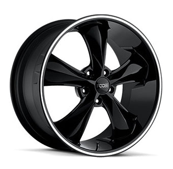 FOOSE F104 | LEGEND | BLACK WITH WHITE GROOVE | 18x8 5x114 1