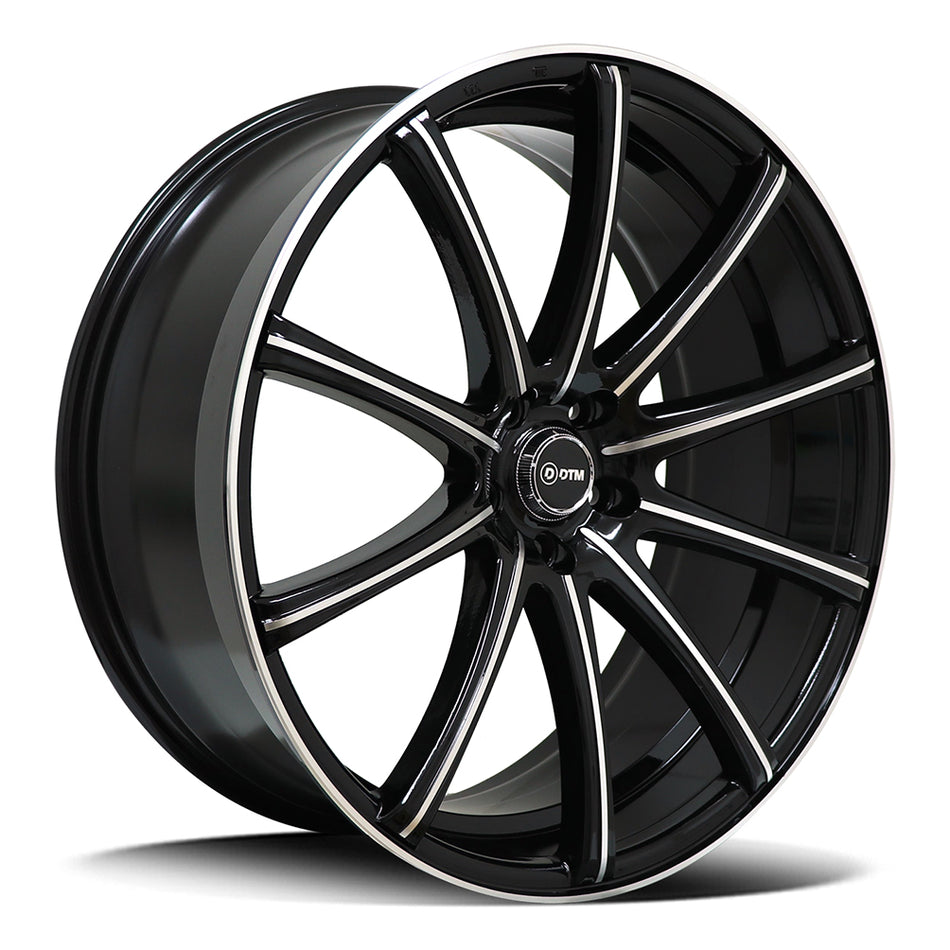 DTM 3175 | GTR II | GLOSS BLACK MACHINE FACE | 15x6.5 4x100 38