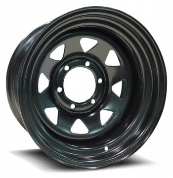 DIEZEL STEEL A17 | 8-SPOKE STEEL | BLACK | 15x8 5x165 0