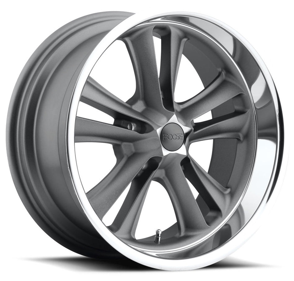 FOOSE F099 | KNUCKLE | Textured Gray w/ Diamond Cut Lip | 17x8 5x475 1