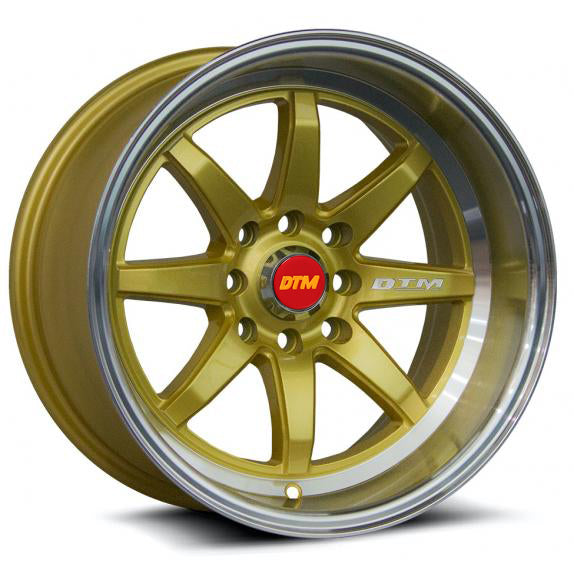 DTM OLD-SKOOL 3730 | ATOM | GOLD POLISH LIP | 15x8 4x100 0