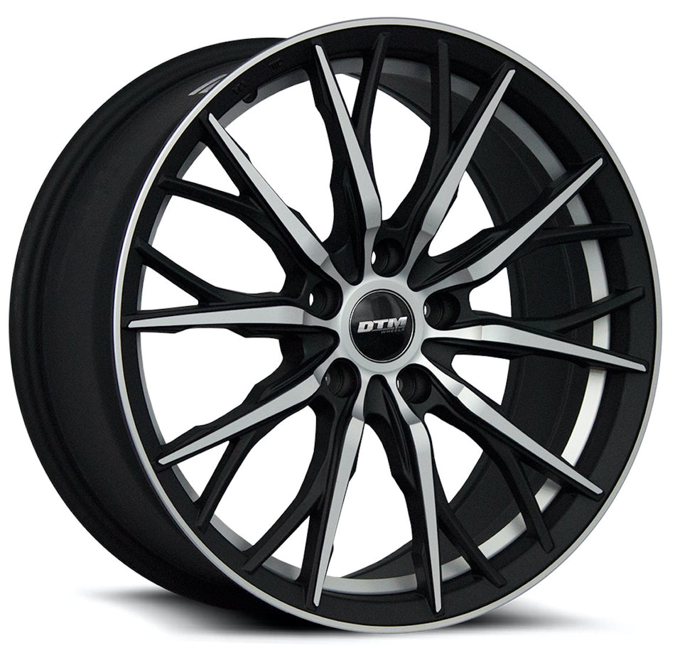 DTM 4409 | IOWA | MATTE BLACK MACHINE FACE | 20x8.5 5x114 +45