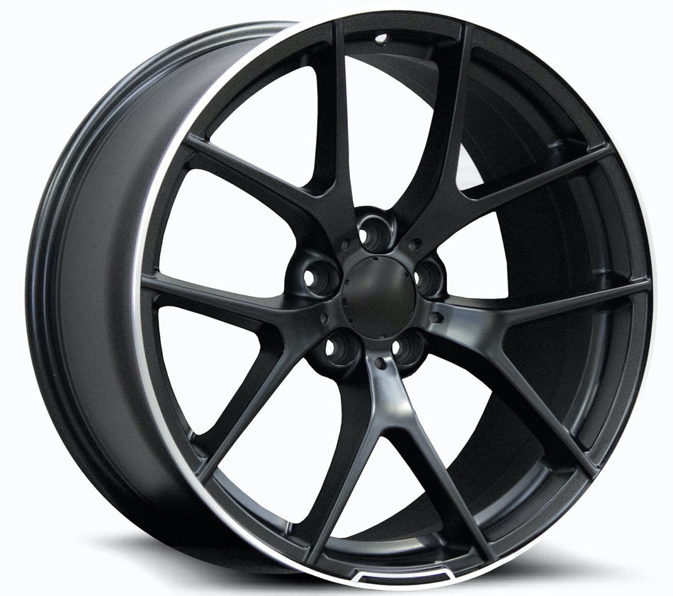 REPLICA MERCEDES 1328 | MATTE BLACK POLISH EDGE