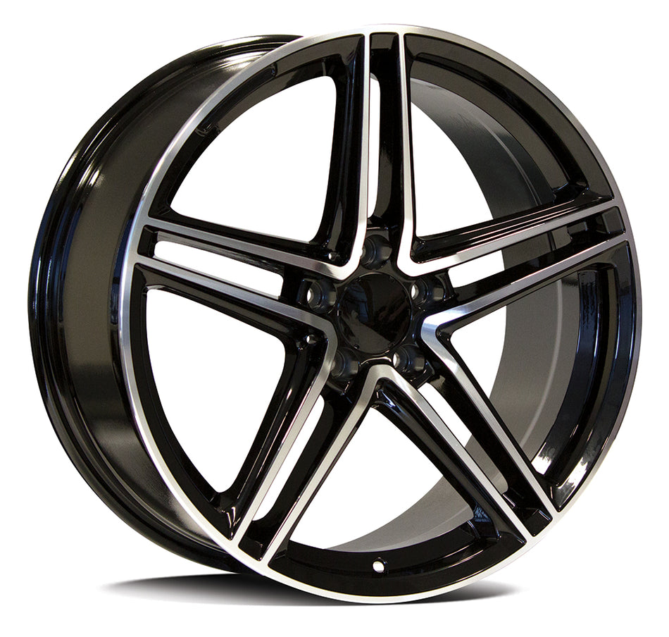 REPLICA MERCEDES 5619 | AMG GT | BLACK POLISH FACE | 19x8.5 5x112 42