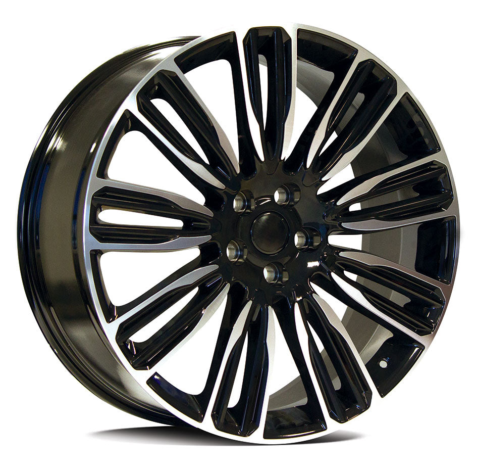 REPLICA LANDROVER 9034 | SVR | BLACK POLISH FACE | 20x9.5 5x120 48