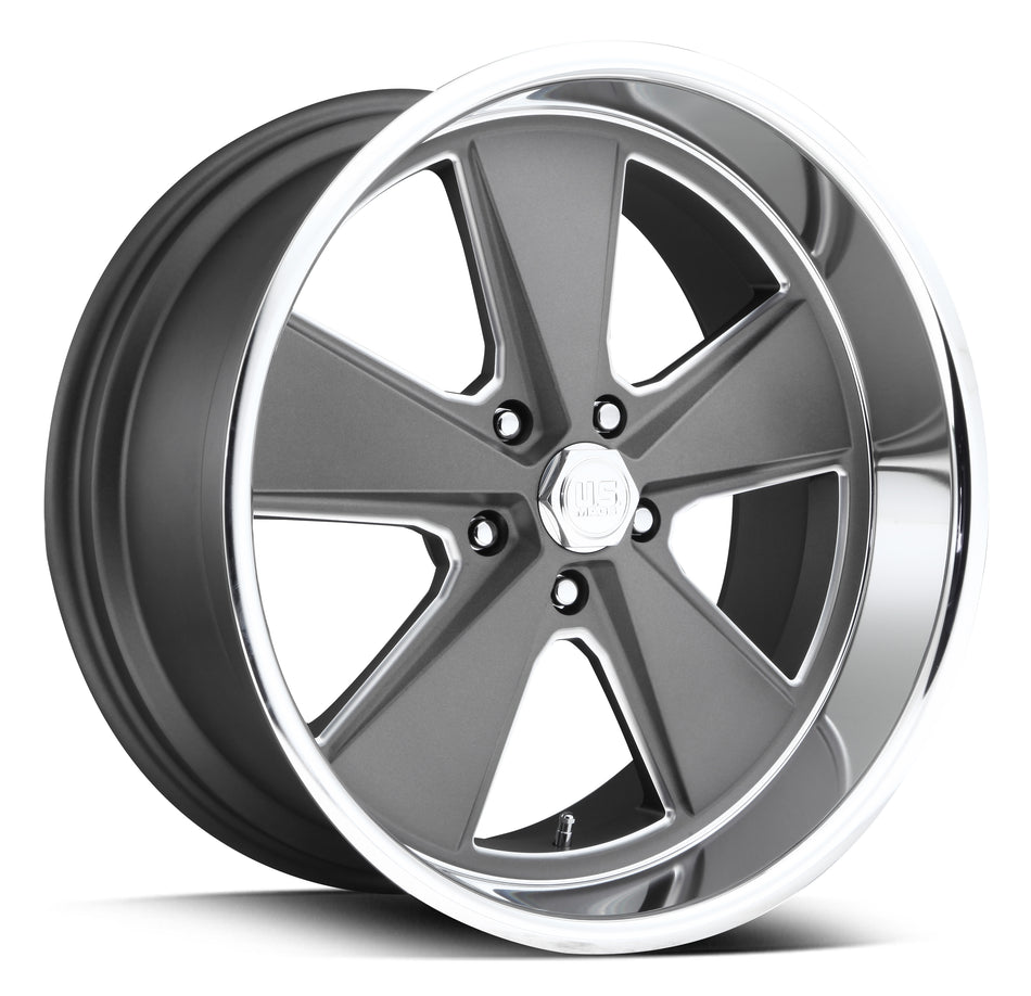 US MAGS U120 | ROADSTER | ANTHRACITE POLISH LIP | 18x8 5x127 1