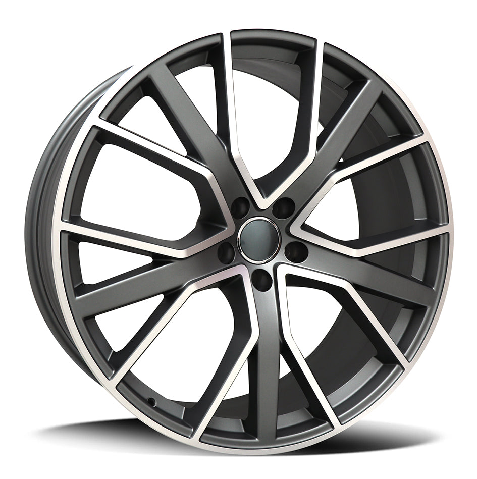 REPLICA AUDI 7869 | ALICUDI | MATTE ANTHRACITE POLISHED LIP | 19x8.5 5x112 45