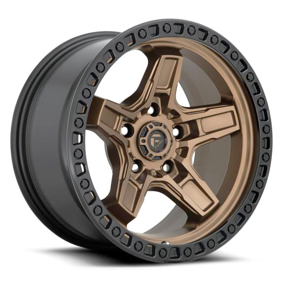 FUEL D699 | KICKER | BRONZE BLACK LIP | 17x9 5x127 +1