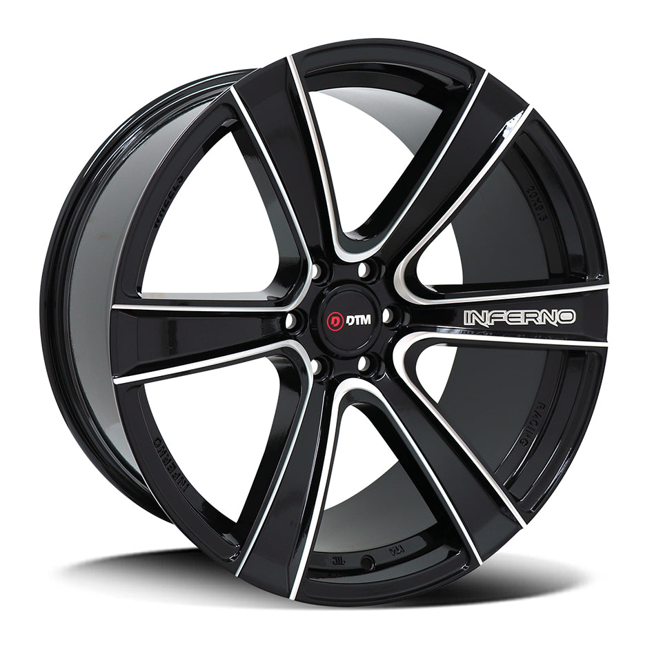 DTM HD 2214 | INFERNO | GLOSS BLACK MILLED | 20x9.5 6x139 15