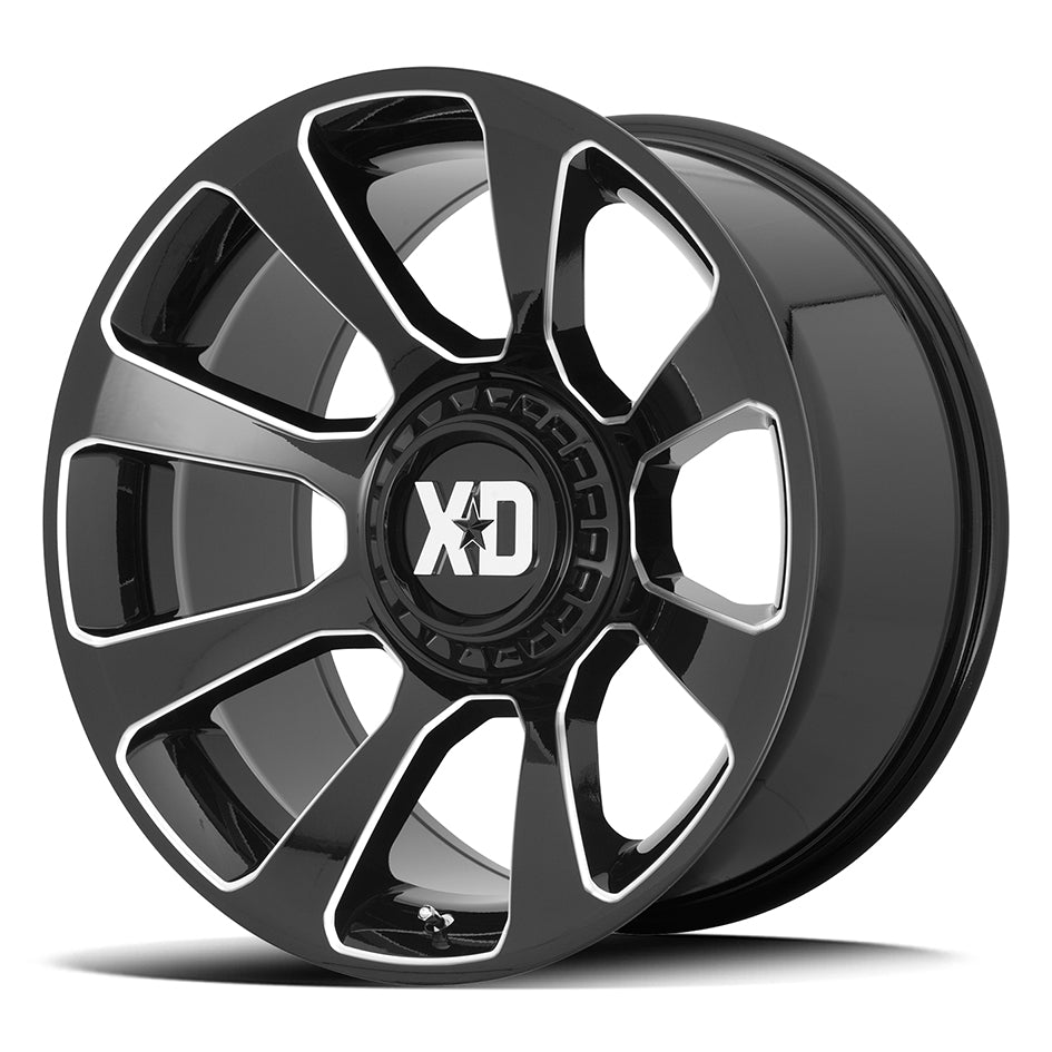 KMC XD XD854 | REACTOR | BLACK MILLED | 20x9 6x114 18