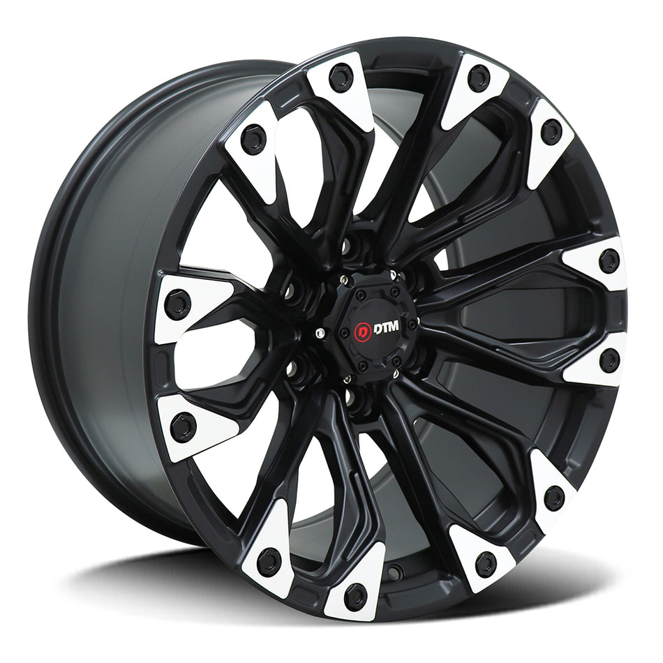 DTM HD 2203 | REMY | SATIN BLACK POLISH FACE | 20x9.5 6x139 +15