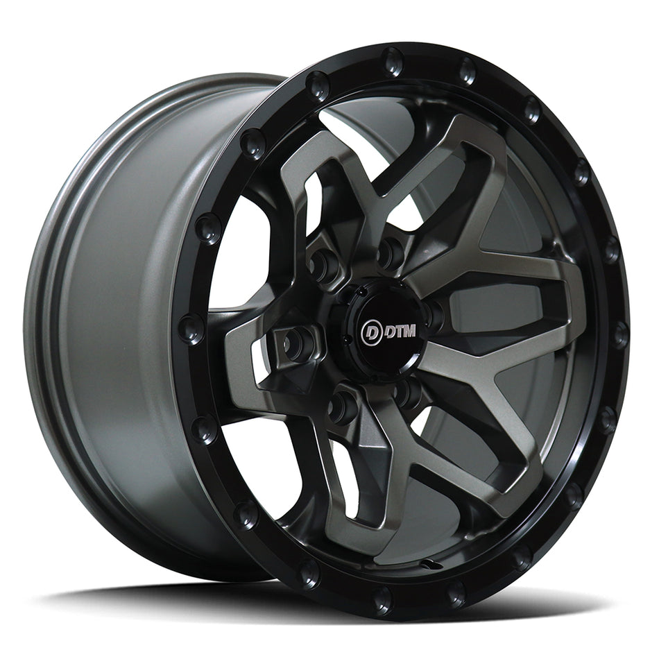 DTM HD D2836 | LECLERC | SATIN ANTHRACITE WITH SATIN BLACK LIP | 20x9 6x139 15