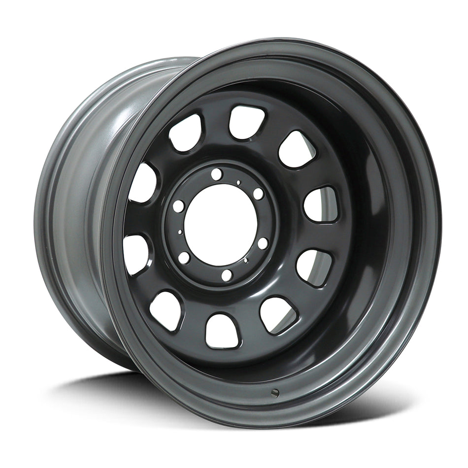 DIEZEL STEEL LR | D-WINDOW | SATIN GUNMETAL (LOCATING RINGS) | 16x8 6x139 0