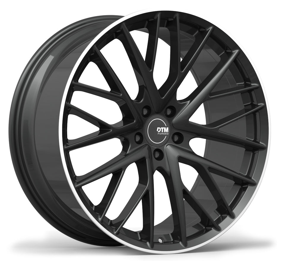 DTM FORGED SERIES 6046 | SATIN BLACK MILLED EDGE | 21x9.5 5x112 26