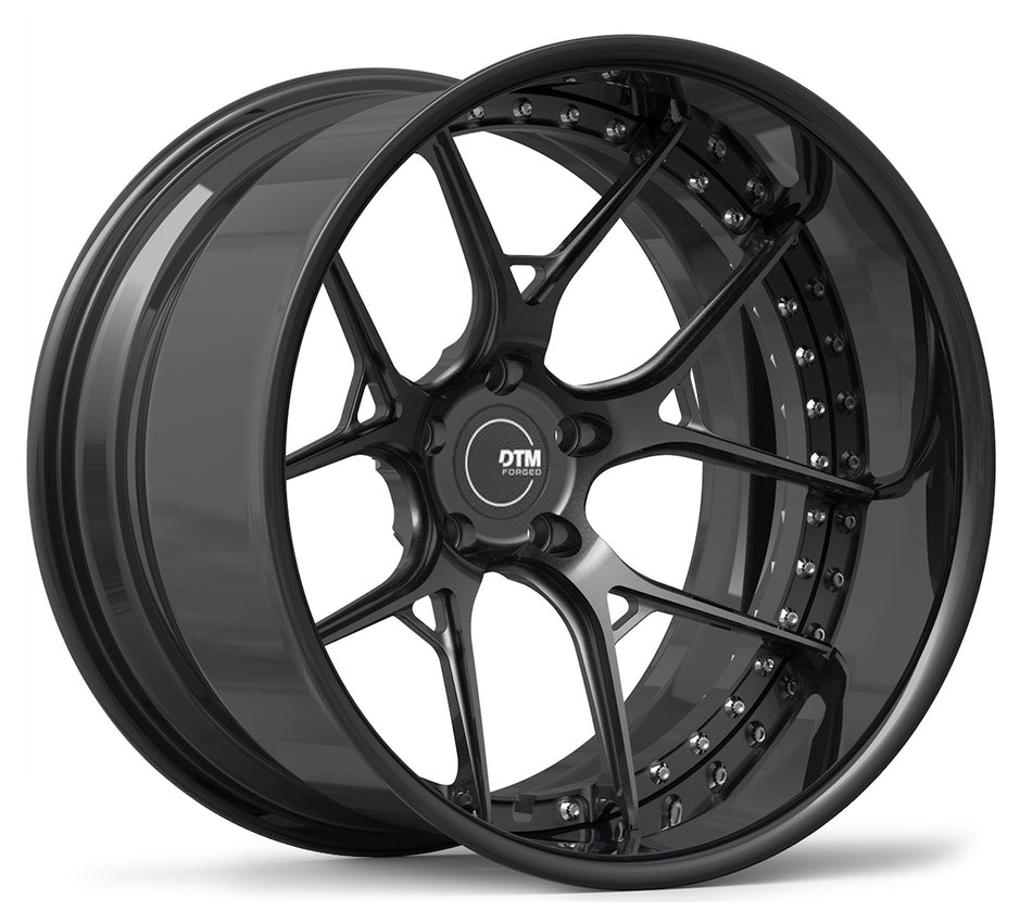 DTM FORGED SERIES T012 | GOLD BLACK LIP | 19x12 5x114 -46