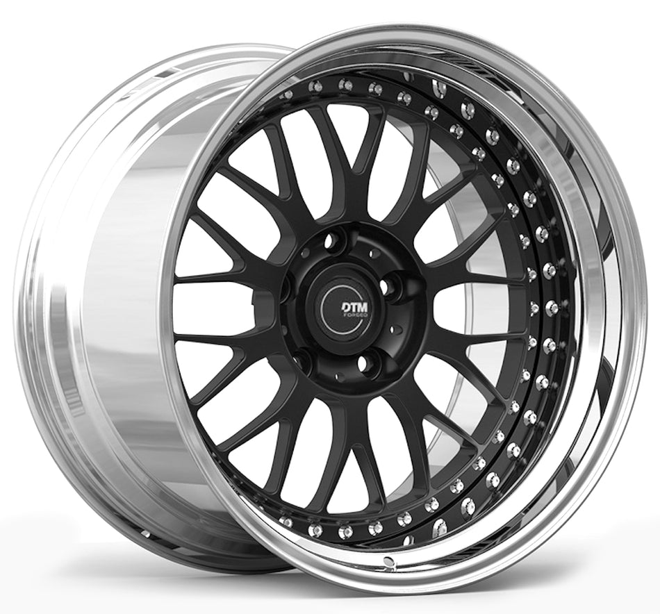 DTM FORGED SERIES T058 | MATTE GRAPHITE POLISH LIP | 19x8.5 5x130 -14