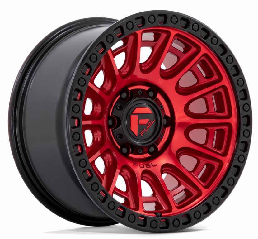 FUEL FC834 | CANDY RED BLACK LIP | 17x9 6x139 1