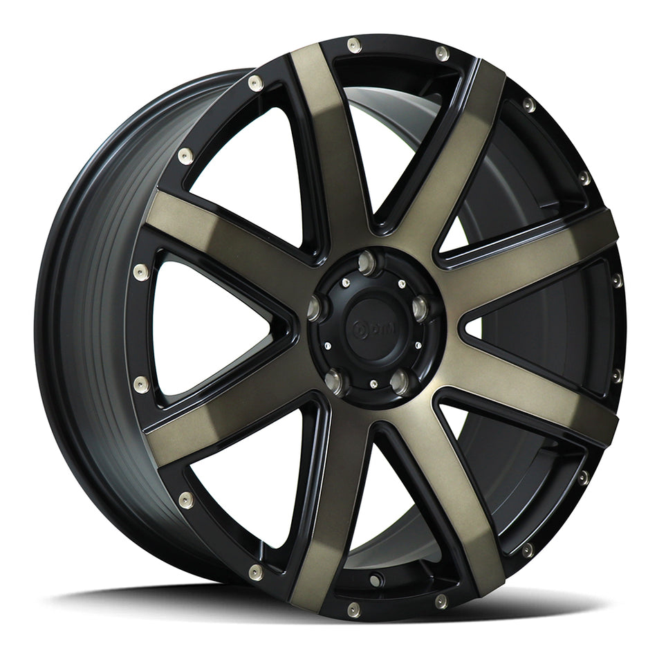 DTM HD STILETTO | SATIN BLACK DARK BRONZE TINT | 20x8.5 6x130 38