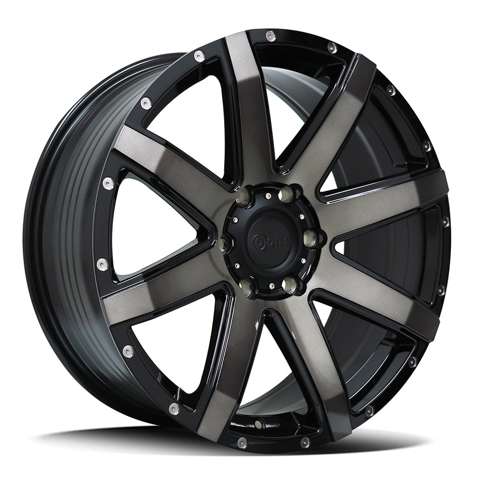 DTM HD STILETTO | GLOSS BLACK DARK GREY TINT | 20x8.5 6x139 38