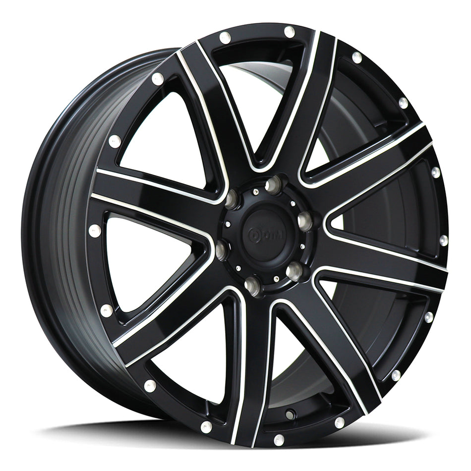 DTM HD STILETTO | SATIN BLACK MILLED | 20x8.5 6x114 35