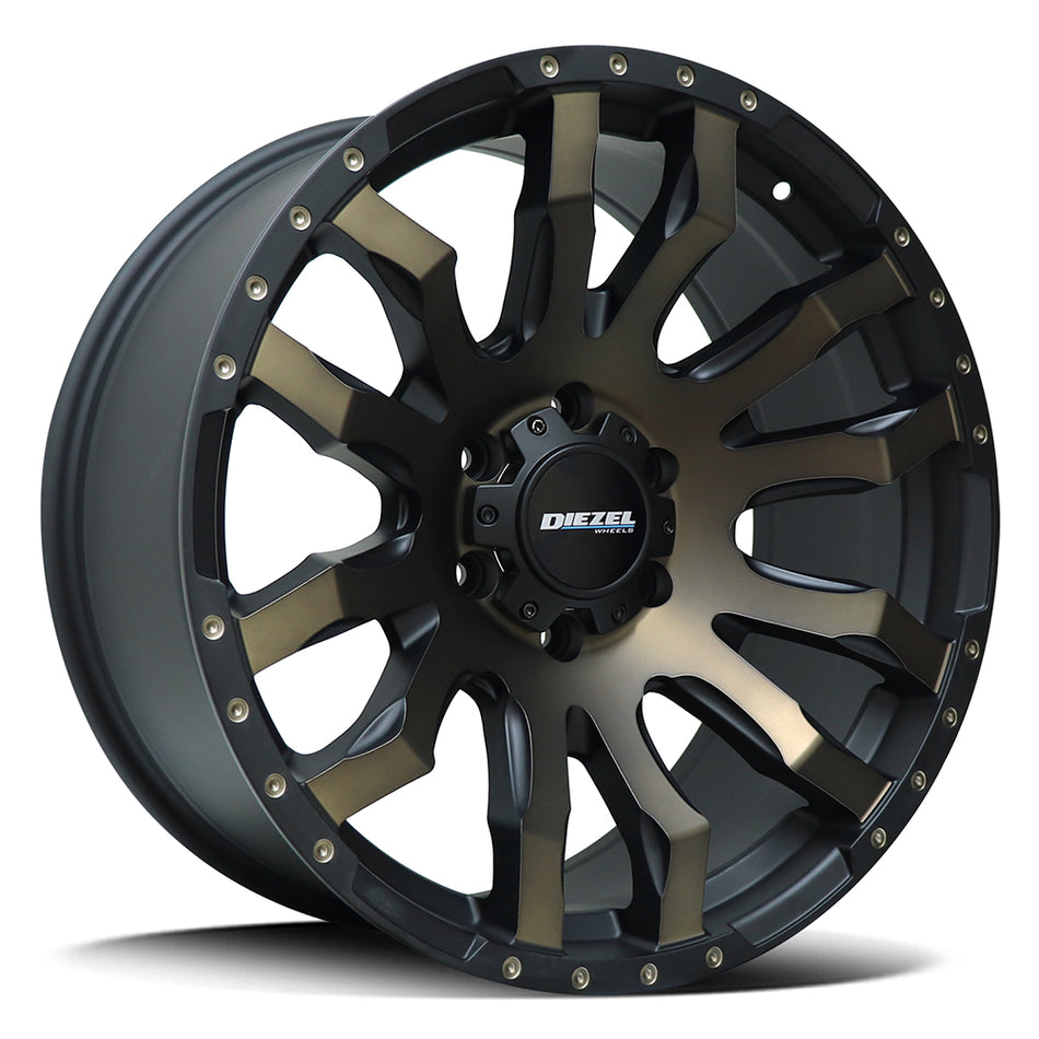 DIEZEL SCAR | MATTE BLACK BRONZE TINT | 20x9 6x139 15