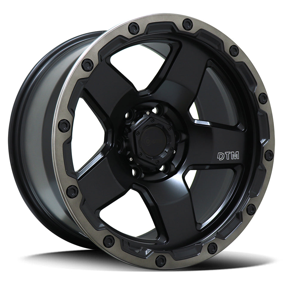 DTM HD DRAC | SATIN BLACK DARK TINT LIP | 18x9.5 6x139 5