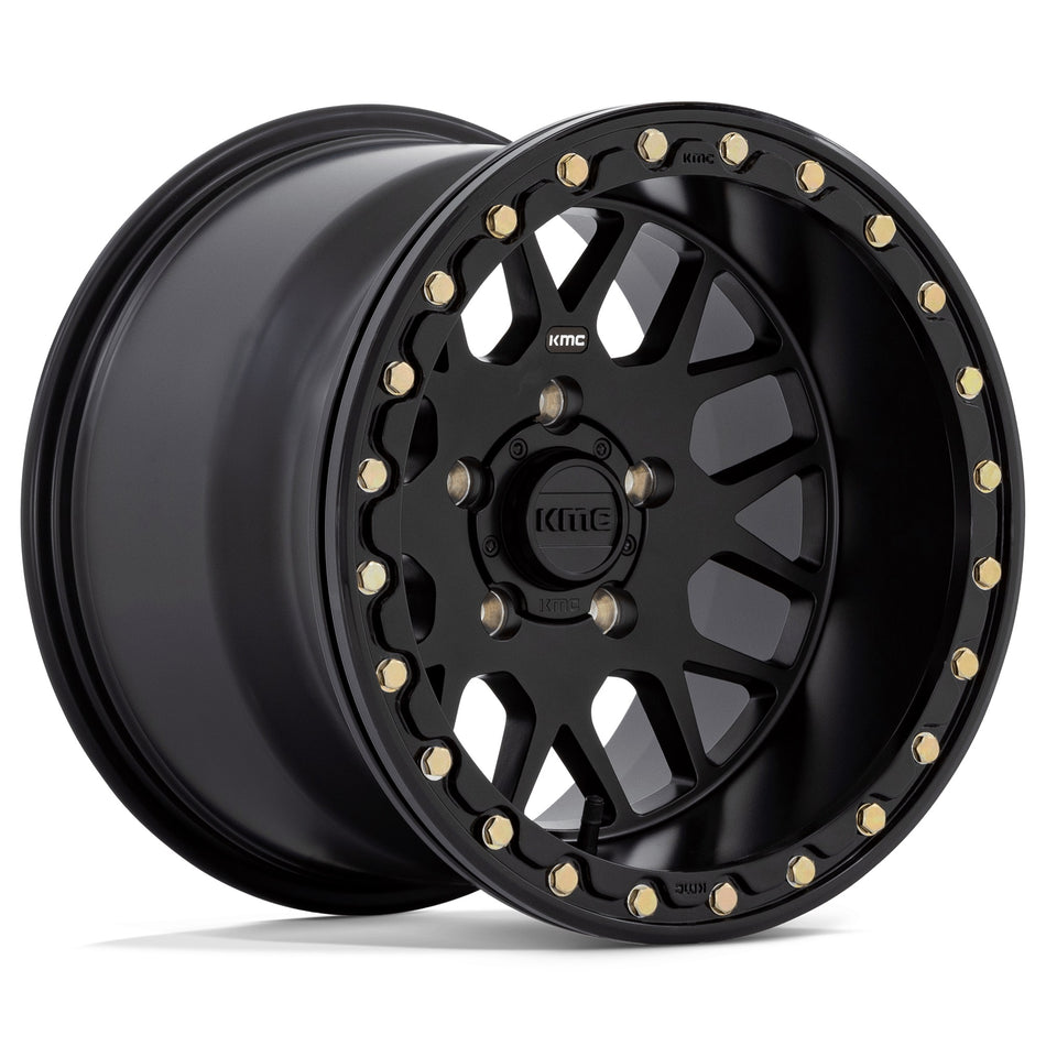 KMC KS235 | GRENADE | SATIN BLACK | 15x6 4x156 38