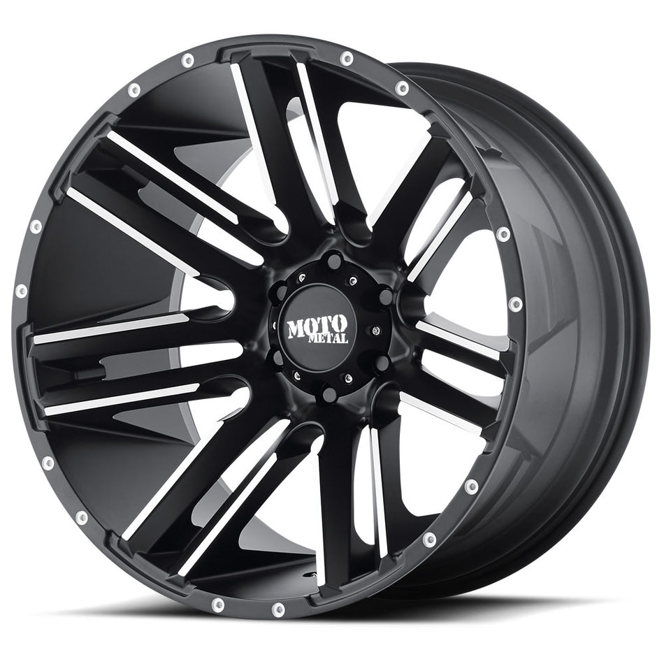 MOTO METAL MO978 | RAZOR | BLACK MILLED | 20x9 8x165 18