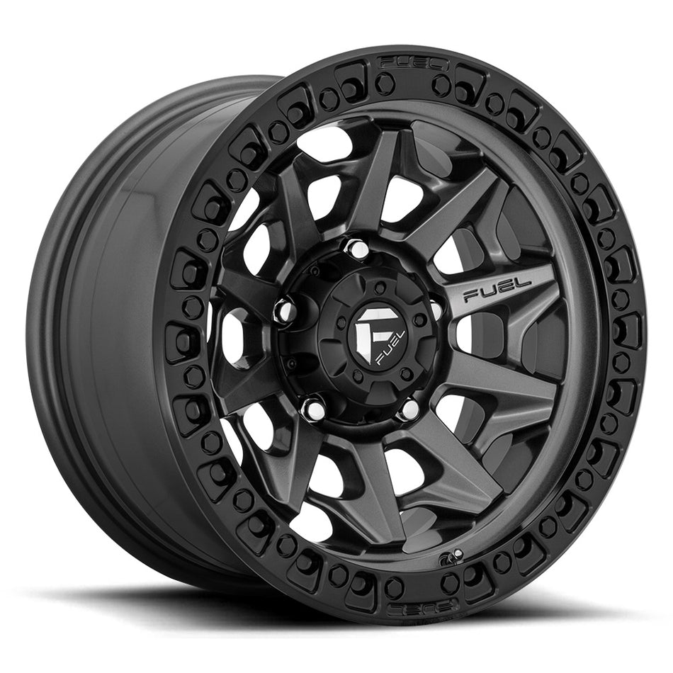 FUEL D716 | MATTE ANTHRACITE BLACK LIP | 18x9 8x180 20