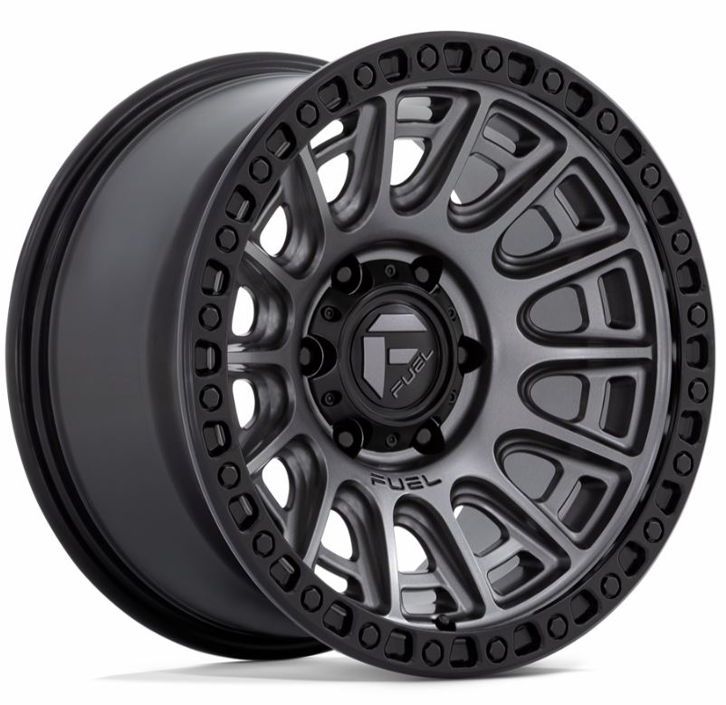 FUEL D835 | MATTE GUNMETAL BLACK LIP | 17x8.5 6x114 34