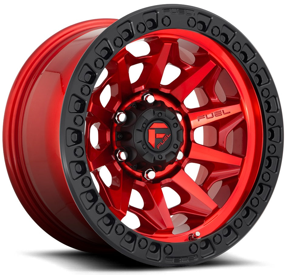FUEL FC695 | CANDY RED BLACK LIP | 17x9 6x139 1
