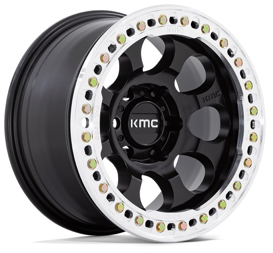 KMC KM237 | RIOT | MACHINED FACE BLACK LIP | 17x9 6x139 -12