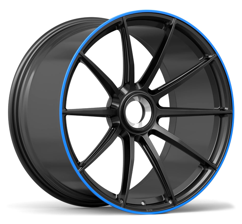 DTM FORGED SERIES F54 | SATIN BLACK BLUE LIP | 21x12 CxLOCK 48