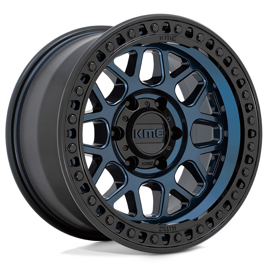 KMC KM549 | MIDNIGHT BLUE W/ GLOSS BLACK LIP | 18x9 6x139 18