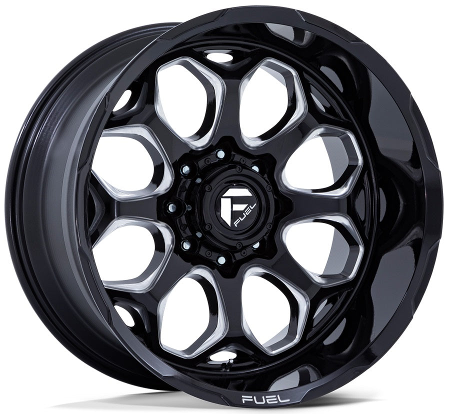 FUEL FC862 | SCEPTER | GLOSS BLACK MILLED | 22x10 6x139 -18